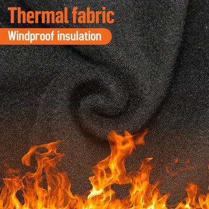 Windproof Thermal Balaclava Ski Mask for Men & Women - Breathable Full-Face Cover with Adjustable Straps, Black for Cycling, Skiing & Cold Weather Outdoor Activities, Winter Sports Gear, Sleek Design, Textile Material