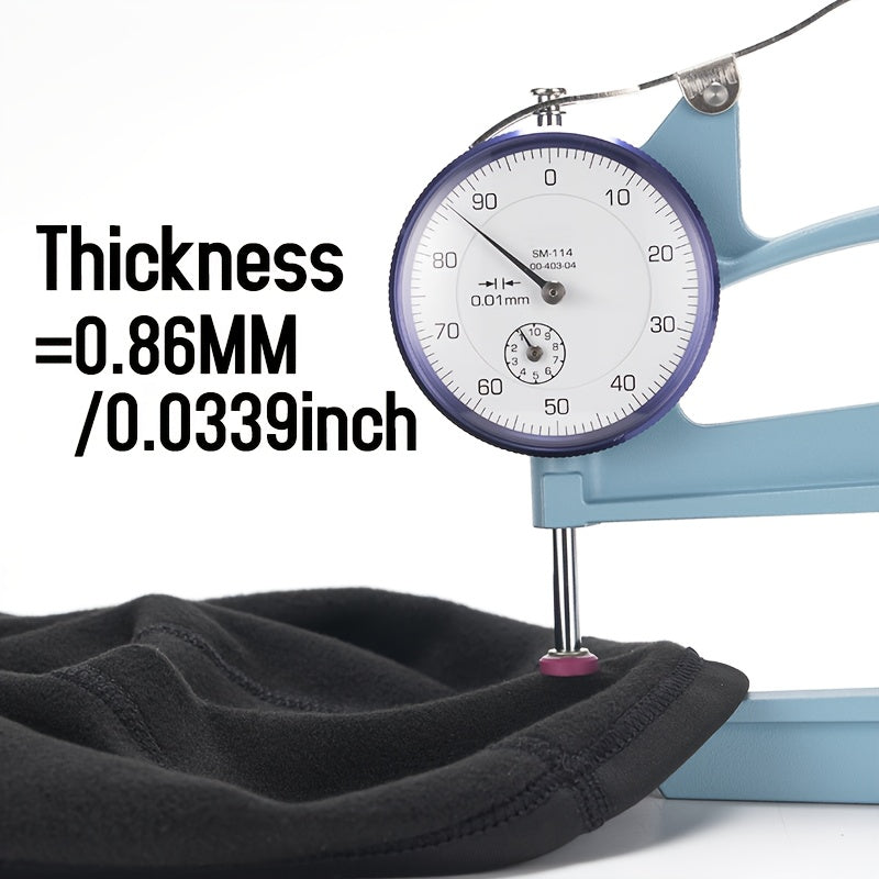 Windproof Thermal Balaclava Ski Mask for Men & Women - Breathable Full-Face Cover with Adjustable Straps, Black for Cycling, Skiing & Cold Weather Outdoor Activities, Winter Sports Gear, Sleek Design, Textile Material